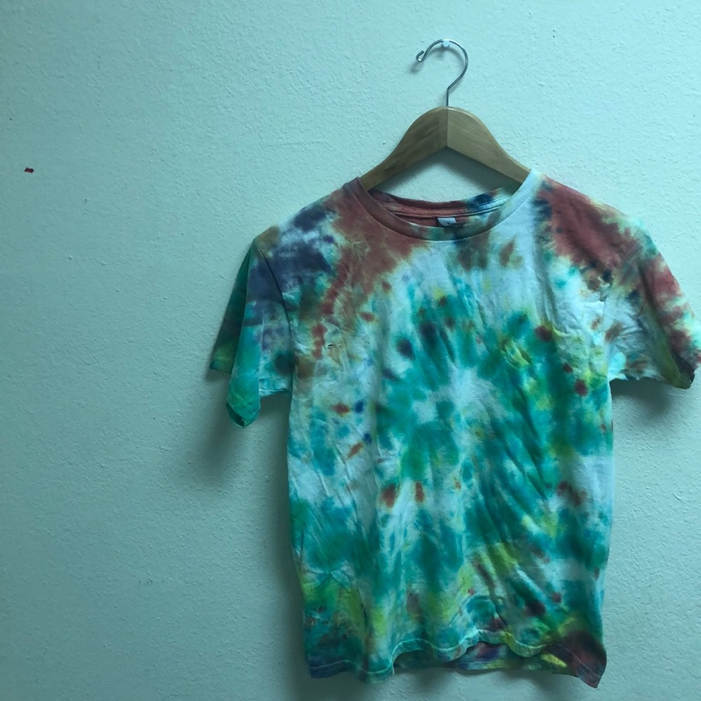 Homemade tie dye tee-shirt